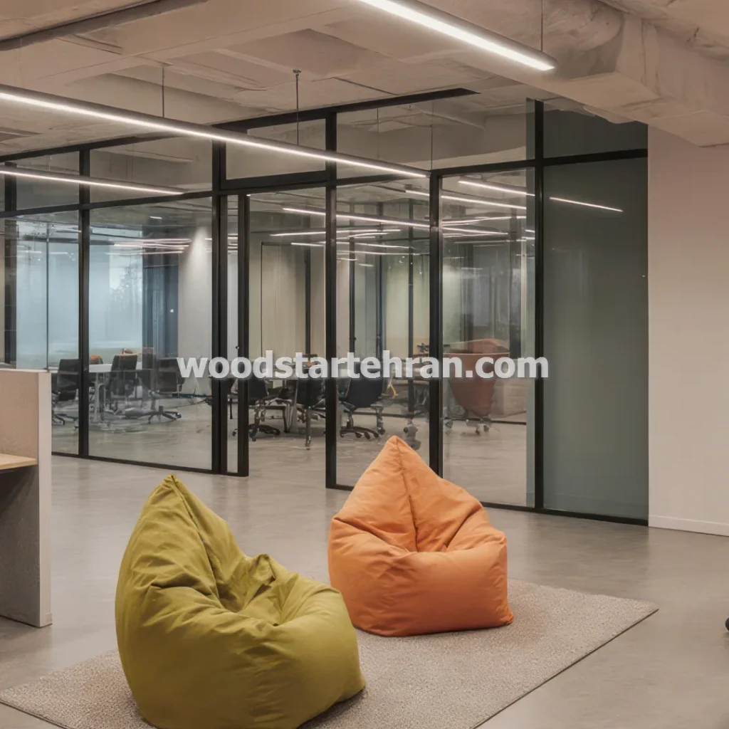 طراحی و نصب پارتیشن مدرن برای جداسازی فضای کار اشتراکی در تهران